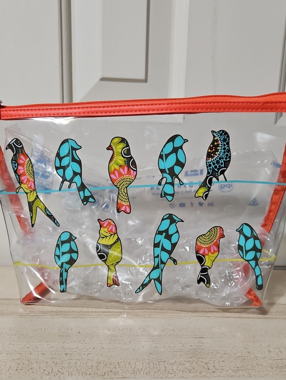 Vera Bradley NWOT Clear Travel Pouch